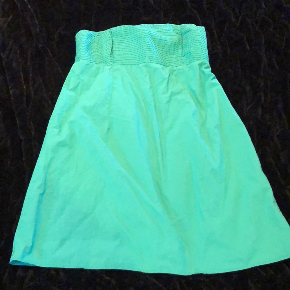 ✅ Gap Strapless Green Midi Dress Large
